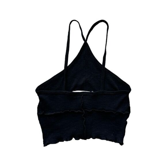 LF EMMA & SAM Black Exposed Stitch Tank Top - Picture 3 of 3